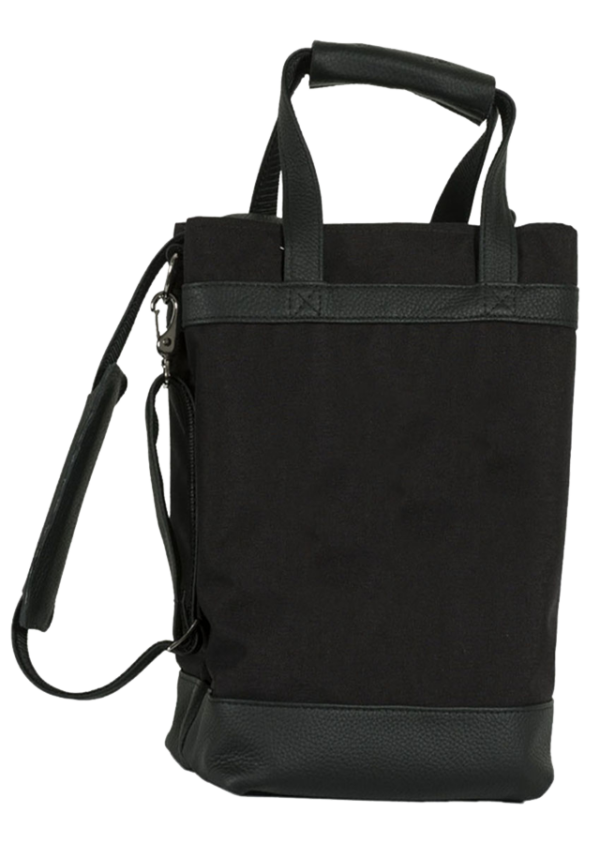 Four Bottle Salesperson's Bag, Leather Trim